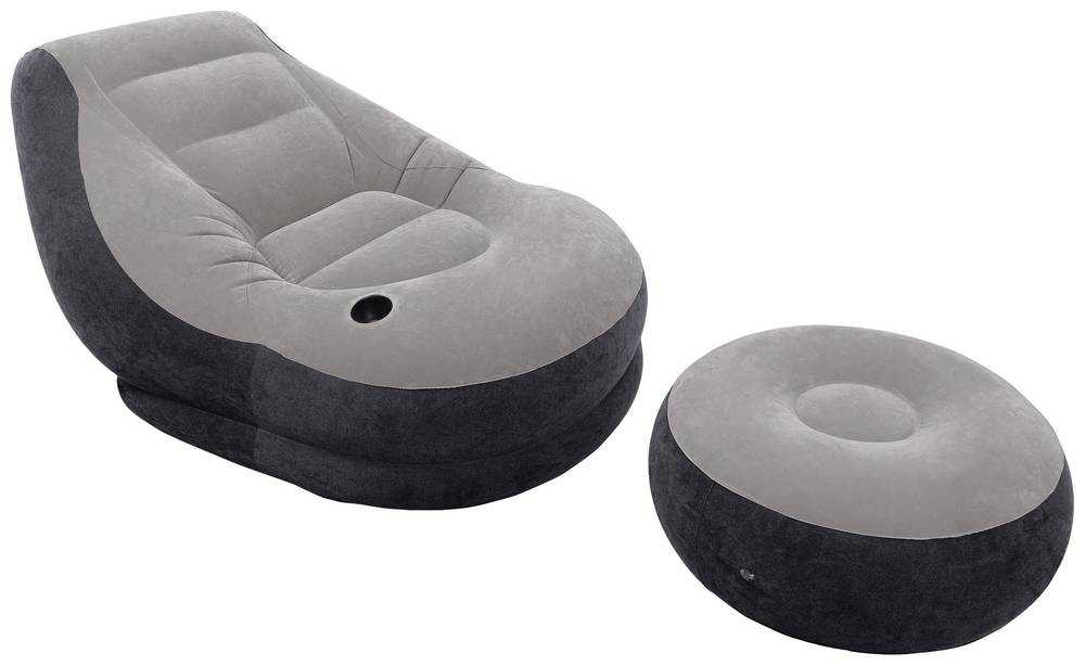 Intex 68564NP inflatable lounge chair Grey - Intex 68564NP, Grey,