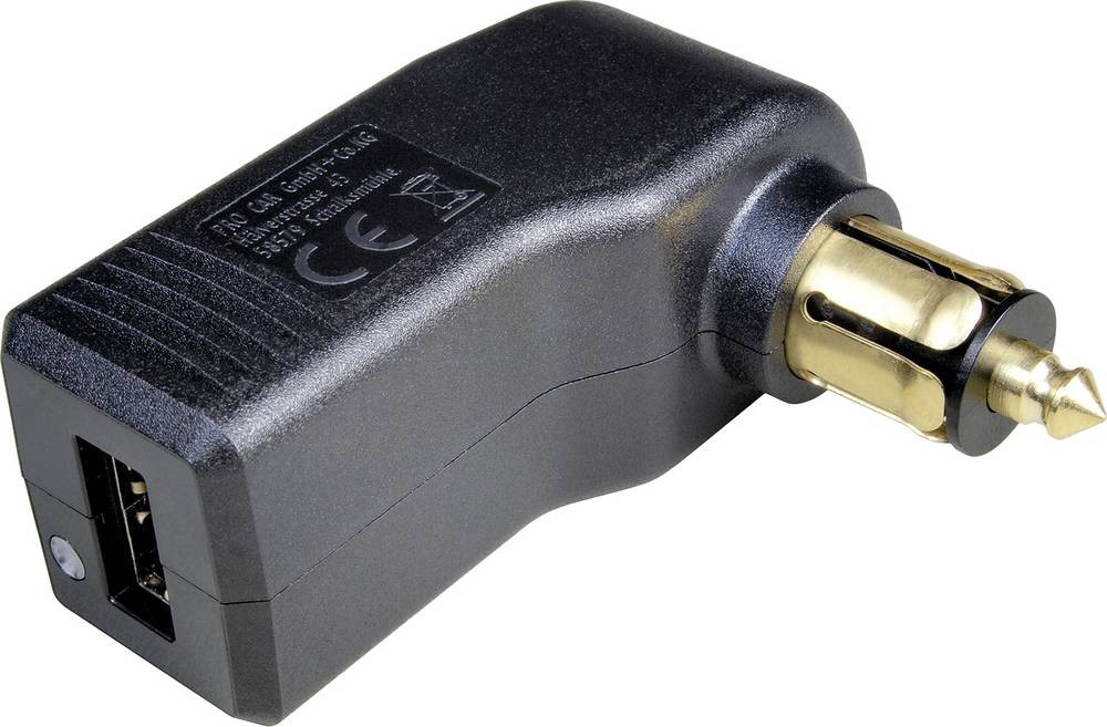ProCar Gewinkelter USB Normplug Belastbarkeit Strom max.=3A 12 V, 24V