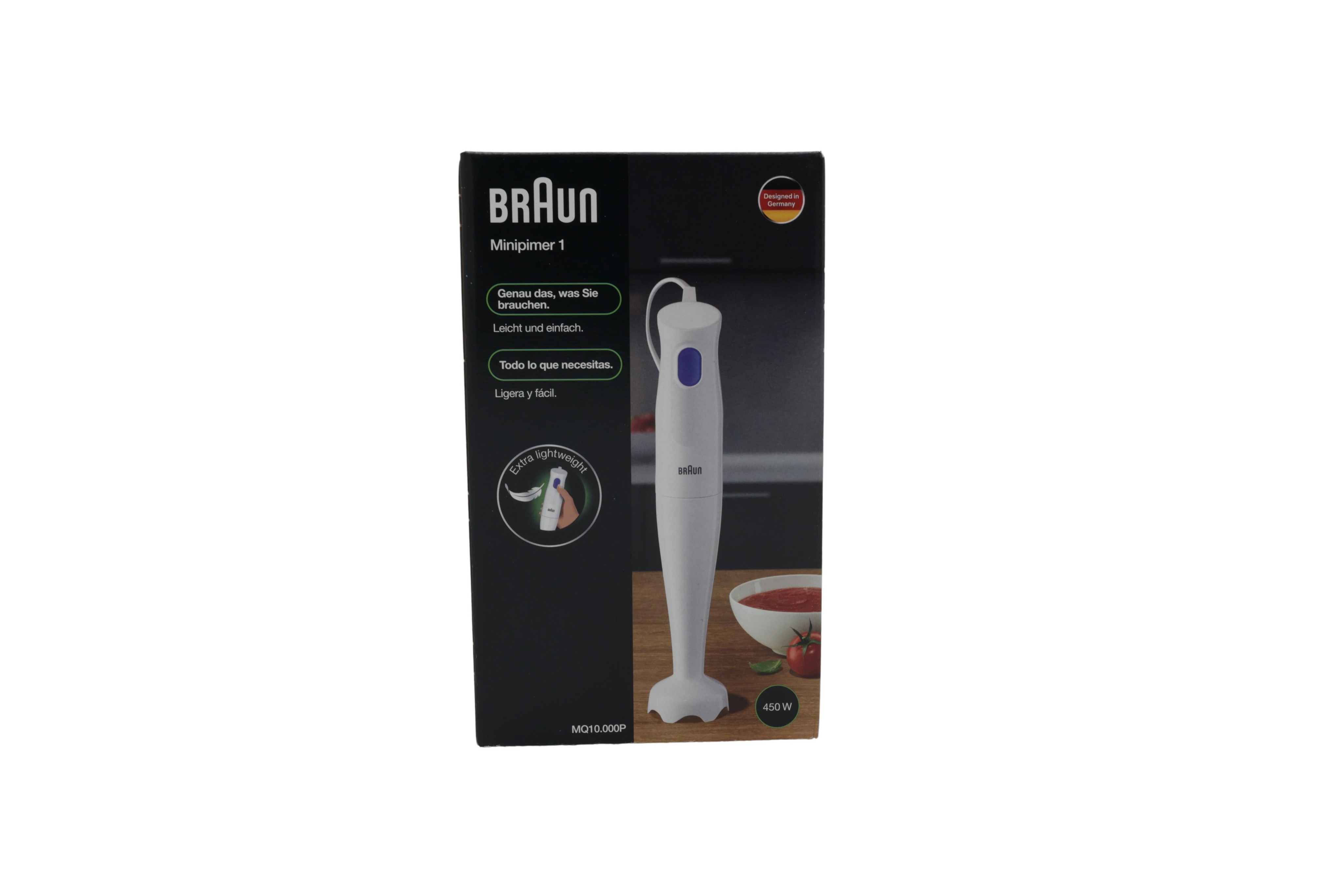Braun MQ10.000P Batidora de vaso 450 W Blanco - Braun MQ10.000P,