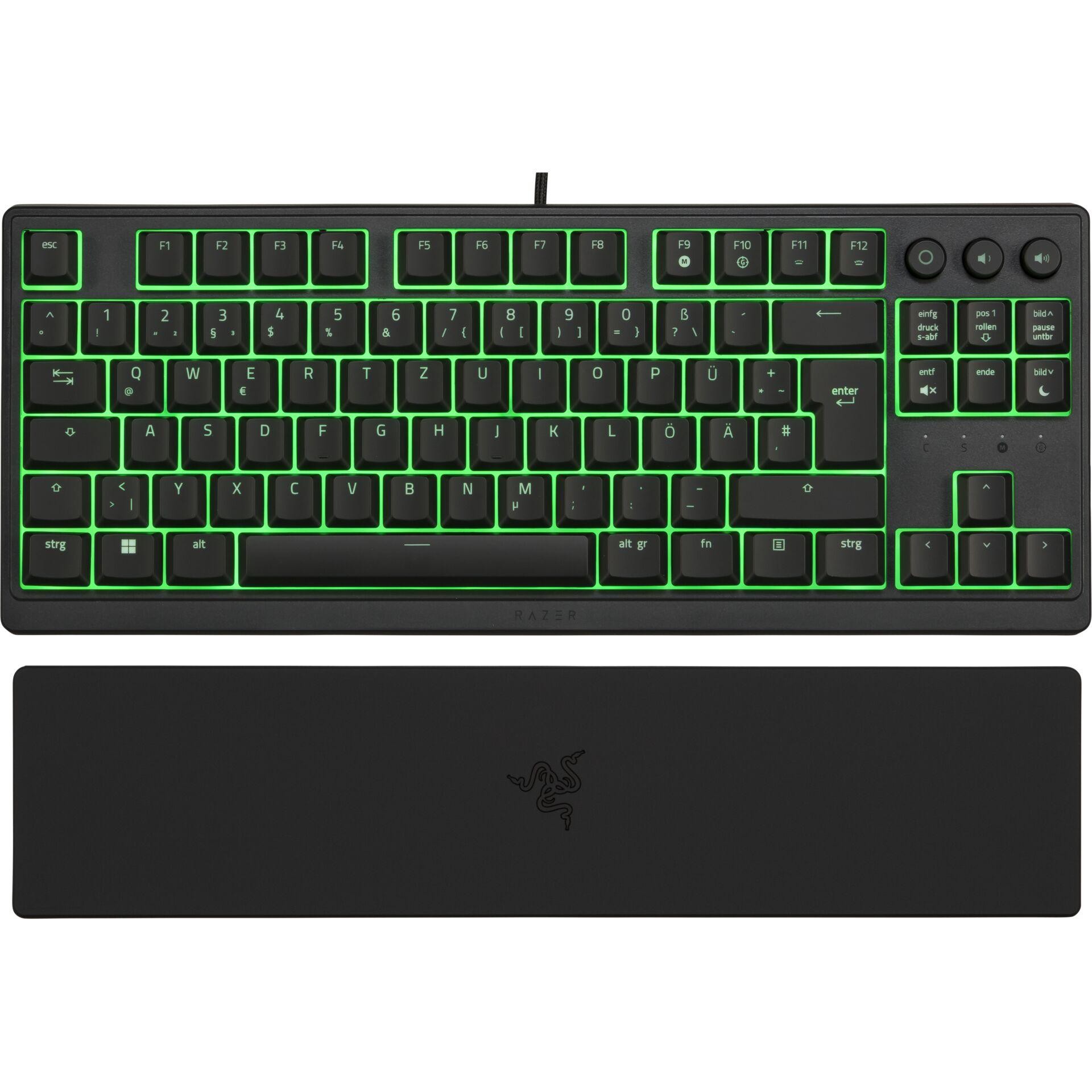 Razer Ornata V3 Tenkeyless keyboard Gaming USB QWERTZ German Black -