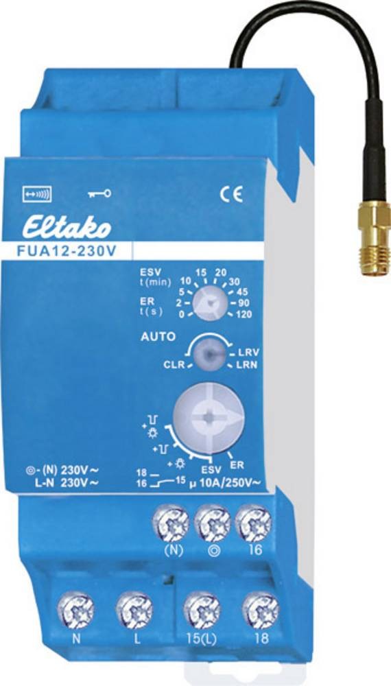FUA12-230V Eltako Funk Aktor Hutschiene Schaltleistung (max.) 2000 W