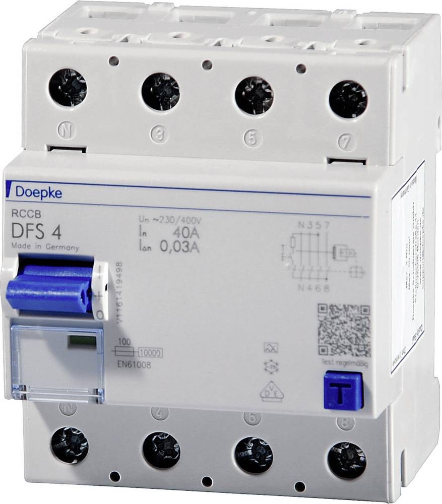 Doepke 09124901 DFS4 025-4/0,03-A 4polig 25/0,03A Fehlerstrom-