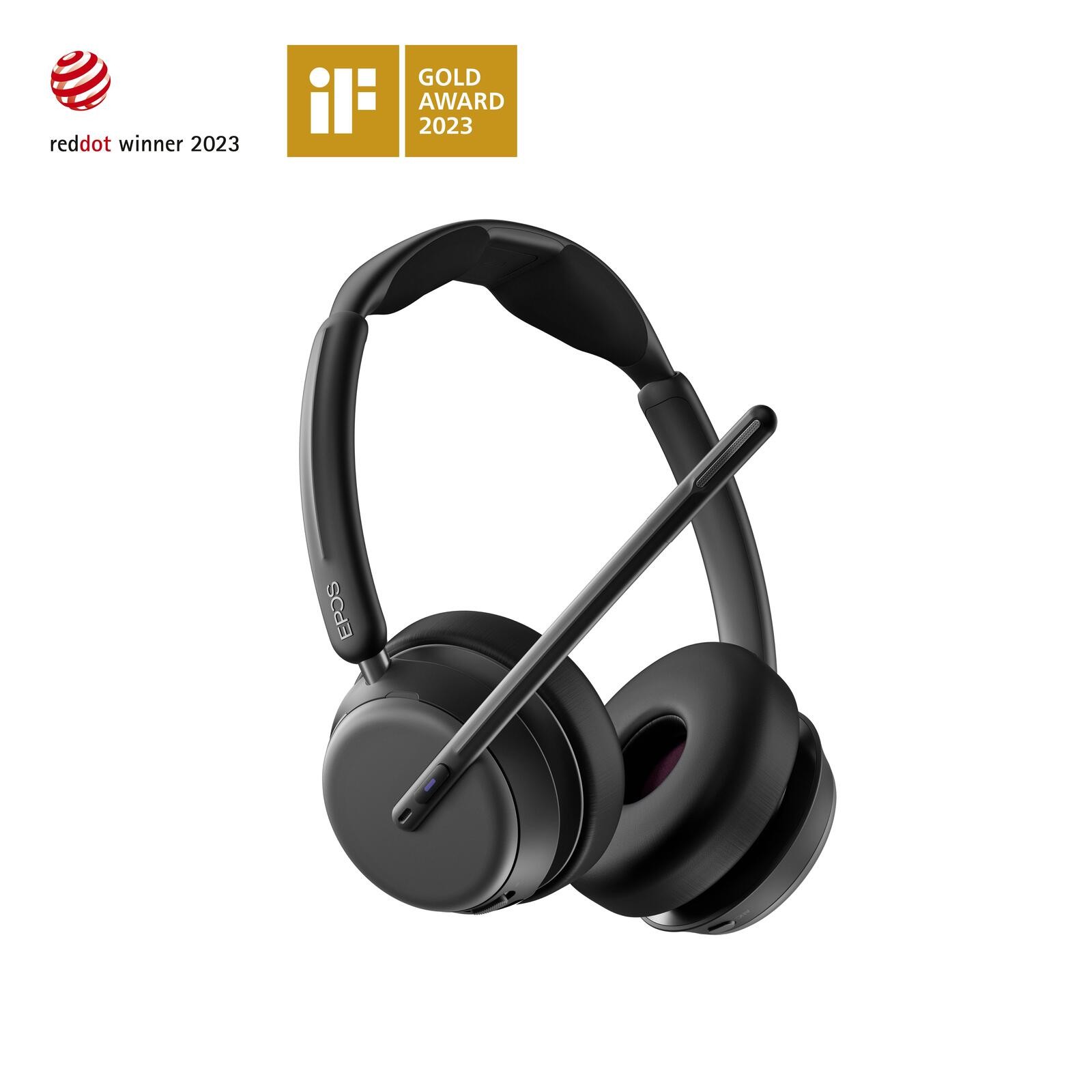 EPOS Impact 1061T ANC On Ear Headset Bluetooth Stereo black Noise
