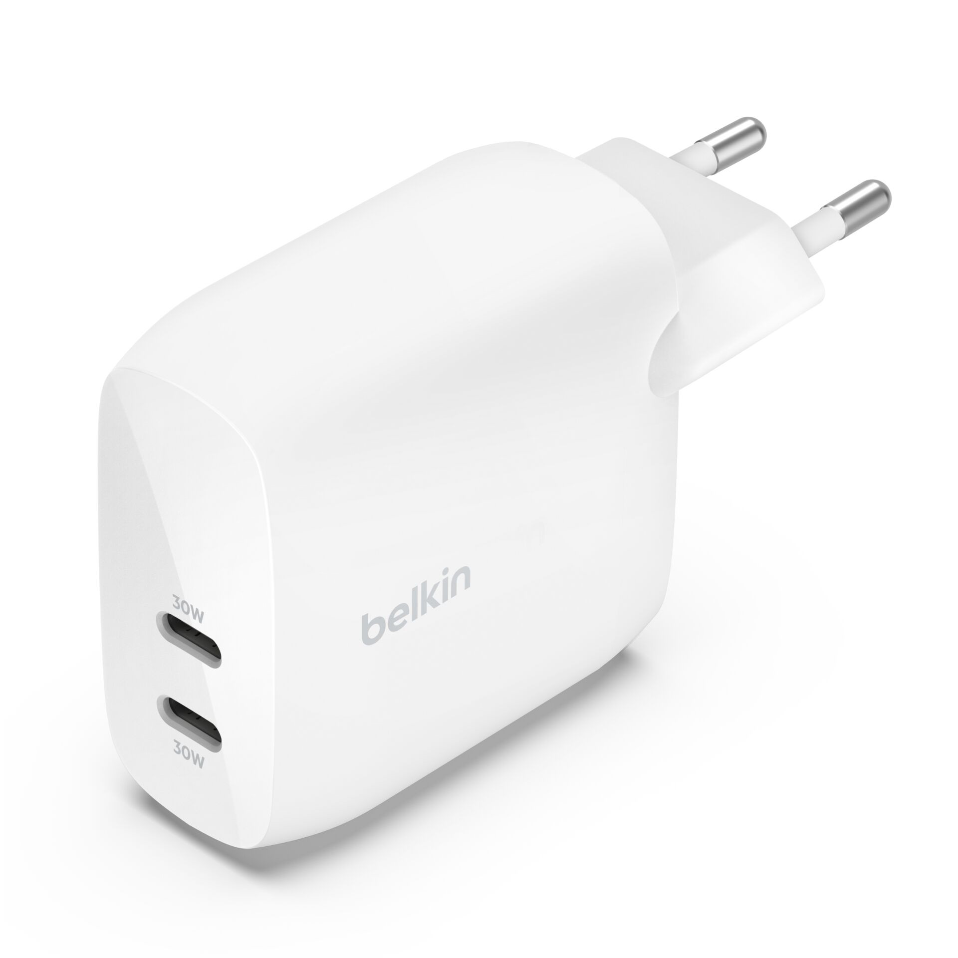 Belkin 60W Dual USB-C Ladegerät mit Power Deliver, weiss