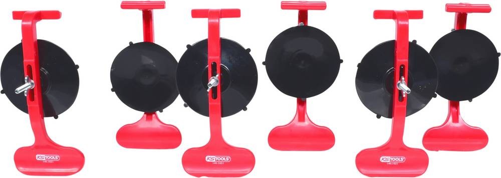 KS Tools Zierleisten-Montagesauger-Satz, 6-tlg, Ø 85mm 140.1020