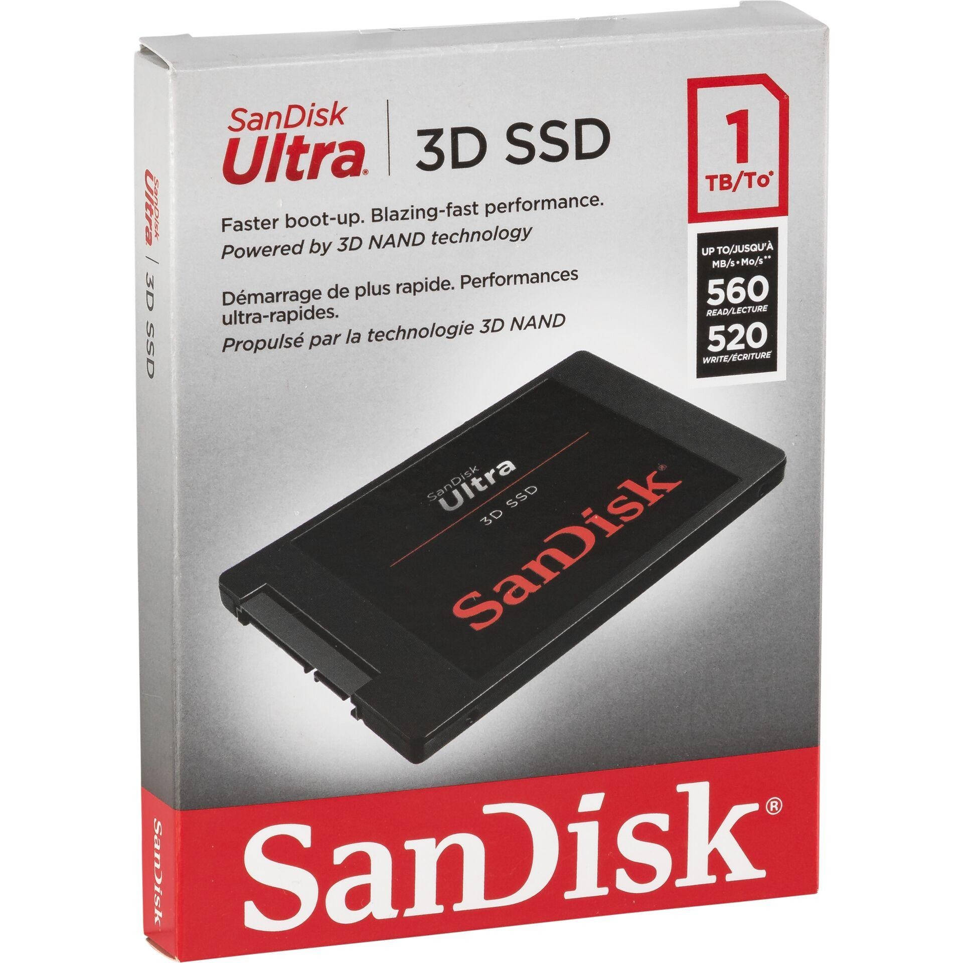 SanDisk Ultra 3D 1 TB 2.5" Serial ATA III 3D NAND - SanDisk Ultra 3D,