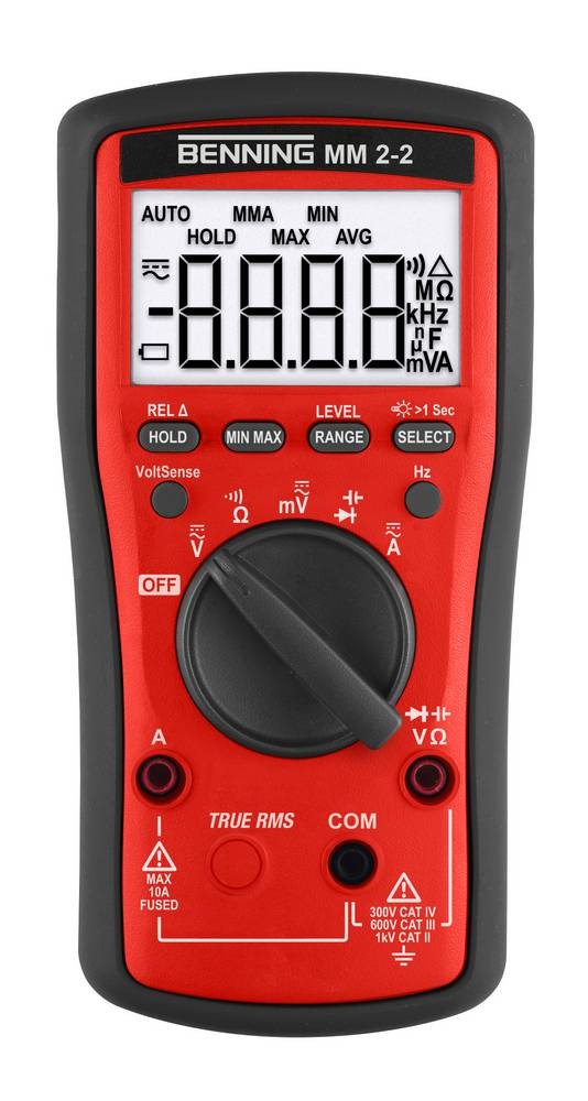 Benning MM 2-2 Hand-Multimeter digital CAT III 600 V, CAT IV 300V