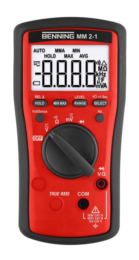 Benning MM 2-1 Hand-Multimeter digital CAT III 600 V, CAT IV 300V