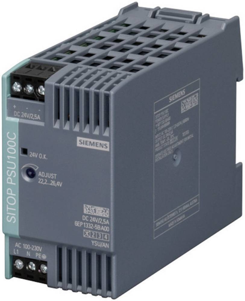 Siemens SITOP PSU100C/1ACDC/24VDC/2.5A - Siemens SITOP PSU100C/1ACDC/