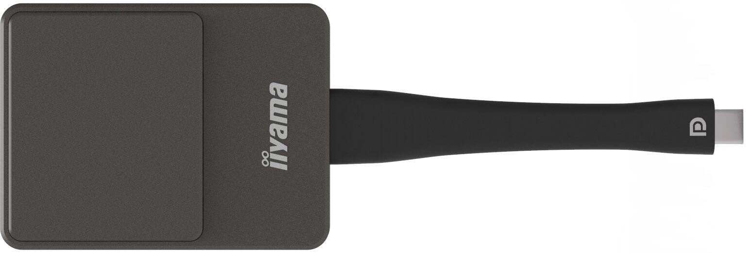iiyama WP D002C Smart TV dongle USB 4K Ultra HD Black, Silver -