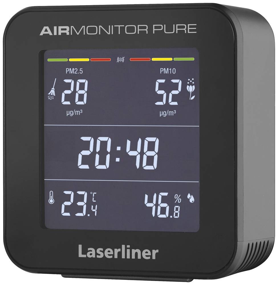 Laserliner Feinstaub-Messgerät AirMonitor Pure Feinstaub, Temperatur,