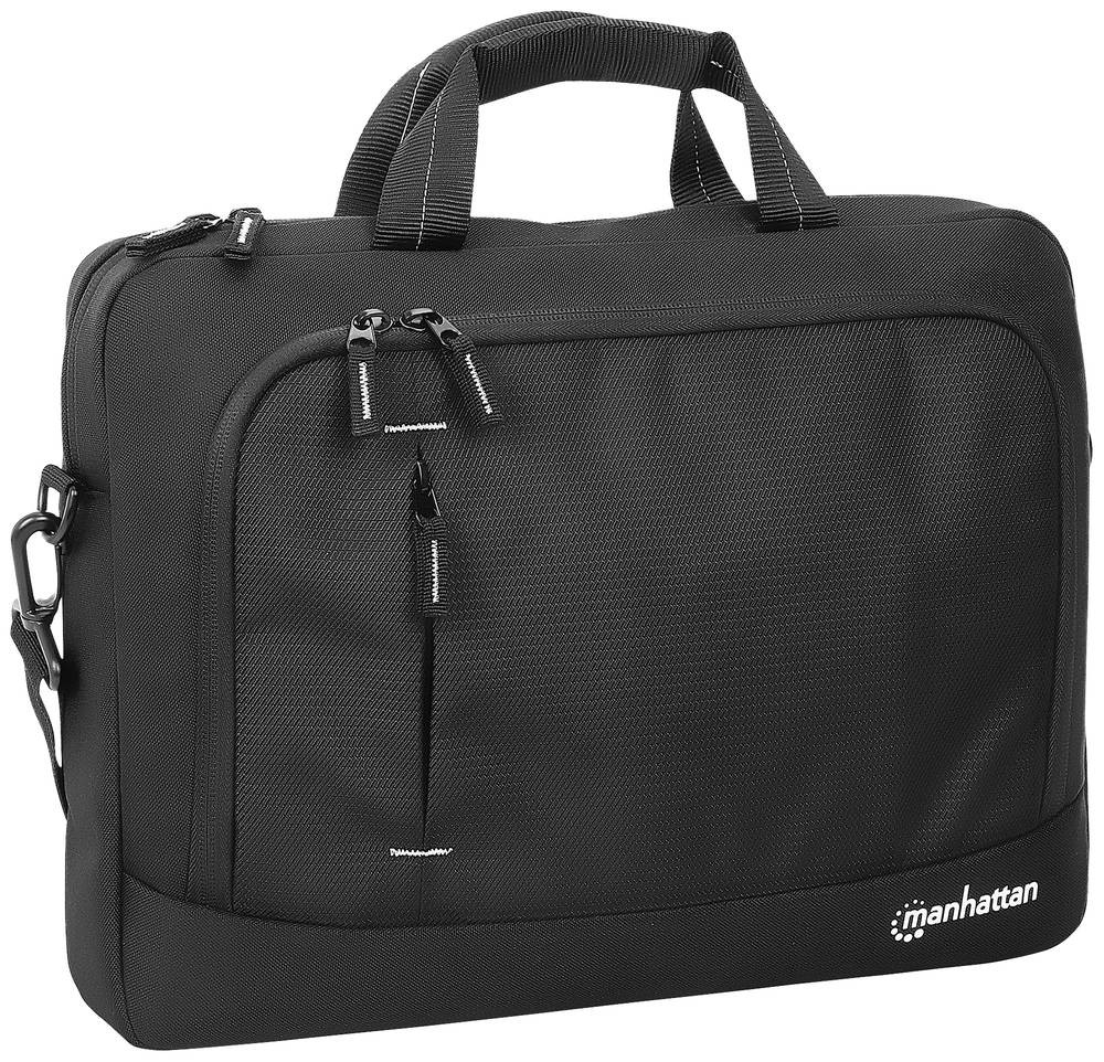 Manhattan Helsinki Eco Friendly Laptop Bag 14.1", Top Loader, Black,