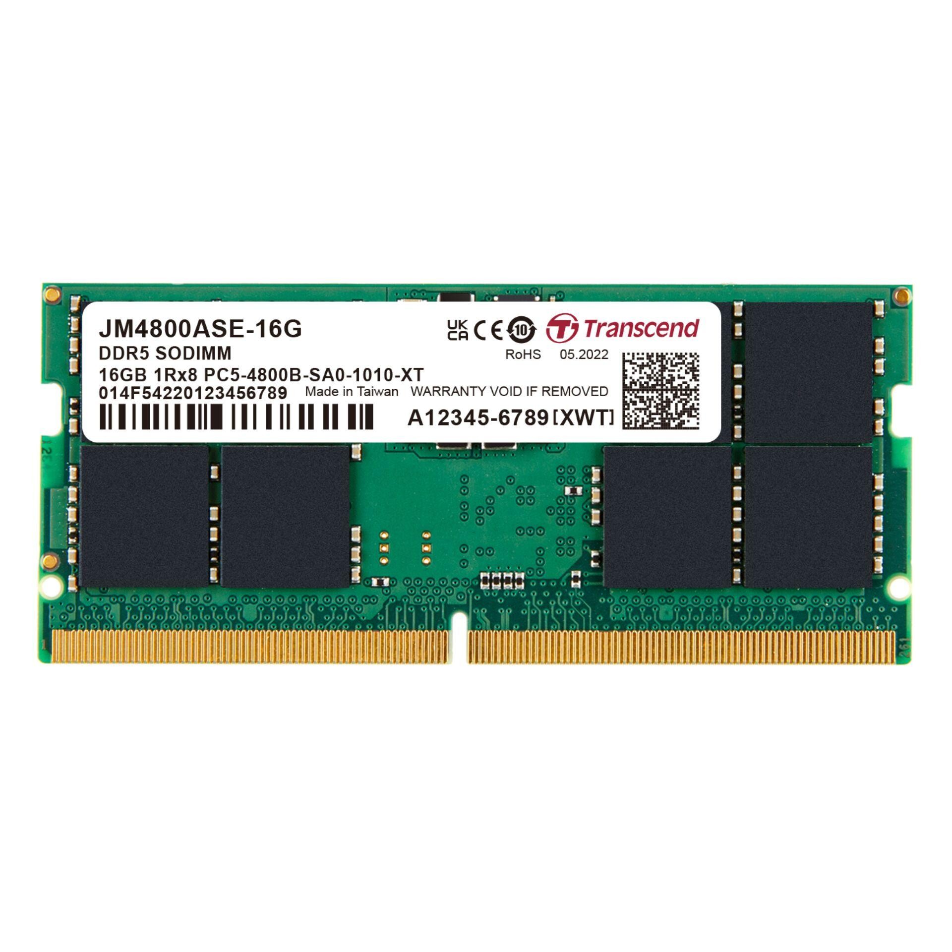 Transcend JetRam JM4800ASE-16G module de mémoire 16 Go 1 x 16 Go