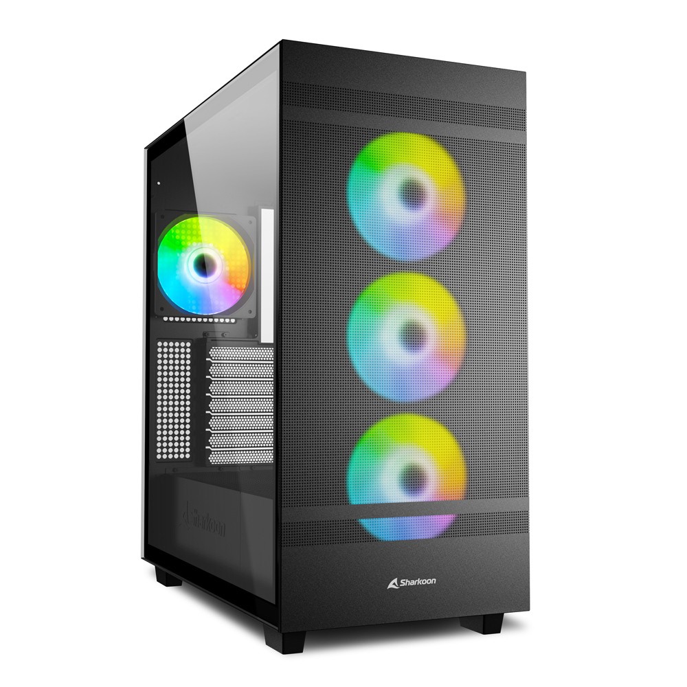 Sharkoon REBEL C50 RGB ATX Full Tower Black - Sharkoon REBEL C50 RGB