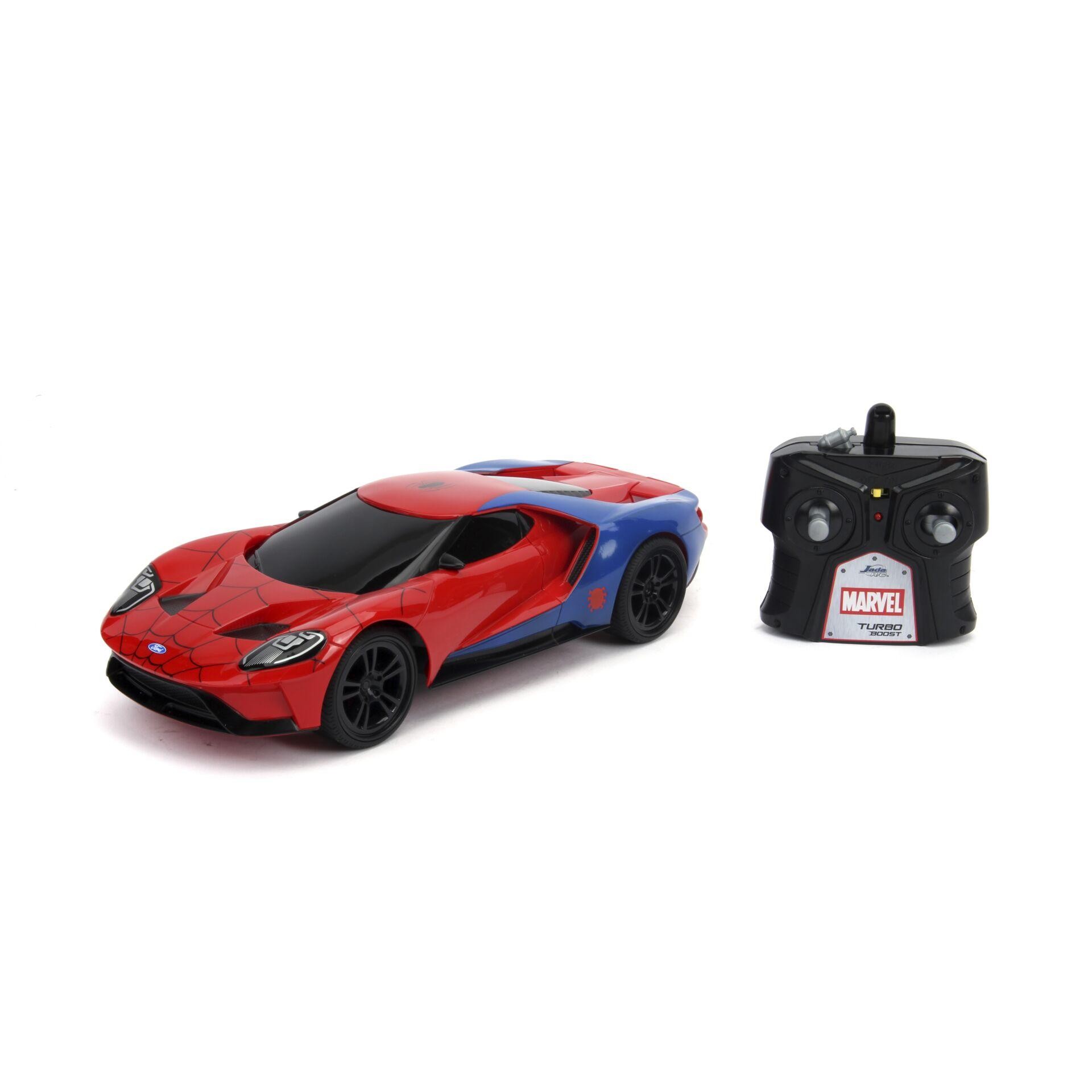 JADA TOYS 253226002 Marvel Spider-Man RC 2017 Ford GT 1:16 RC