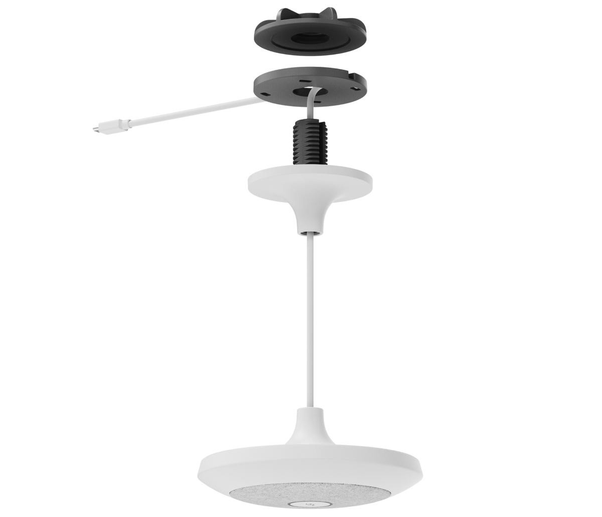 Logitech Tellermikrofon Hängehalterung, weiß