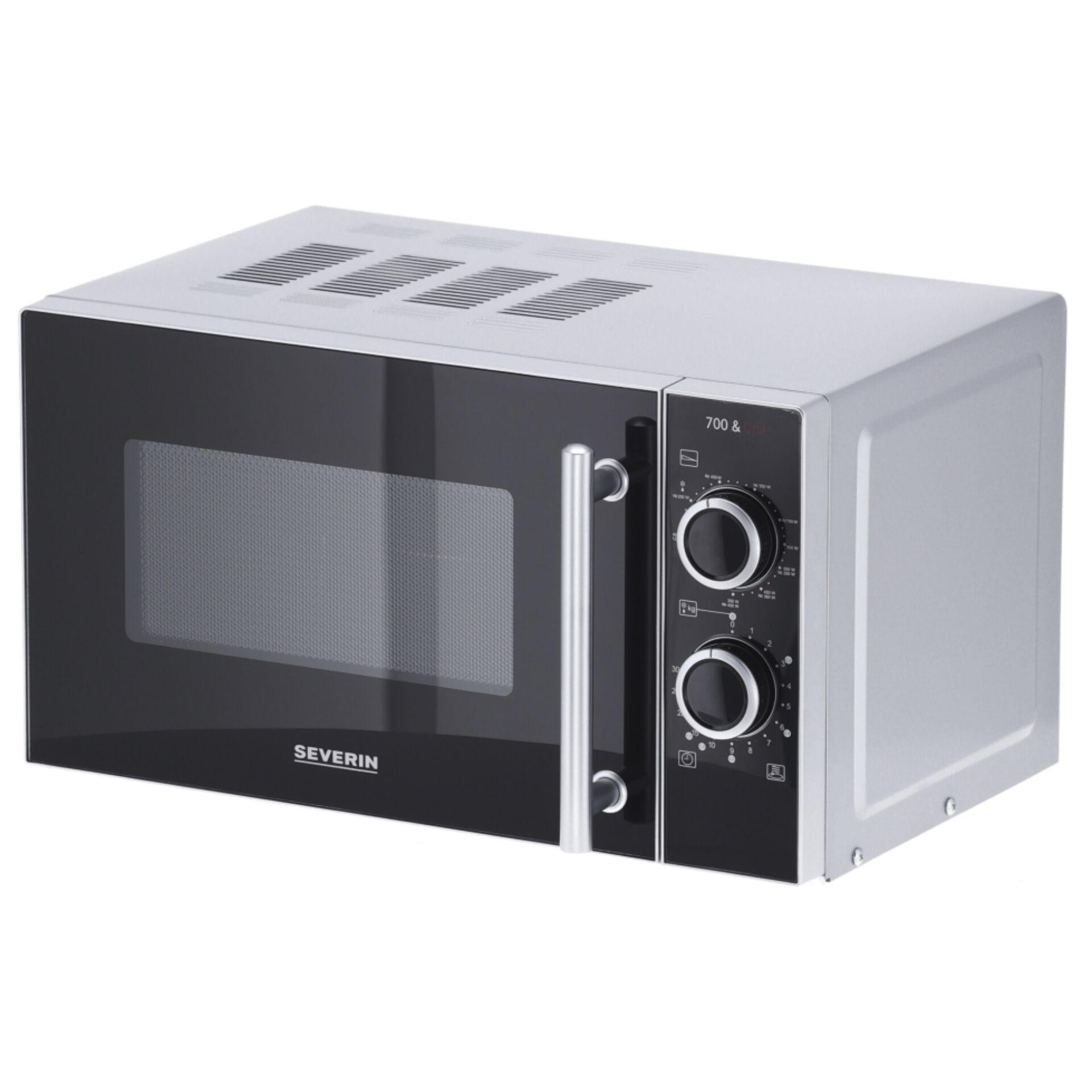 Severin MW 7771 microwave Black, Silver Combination microwave