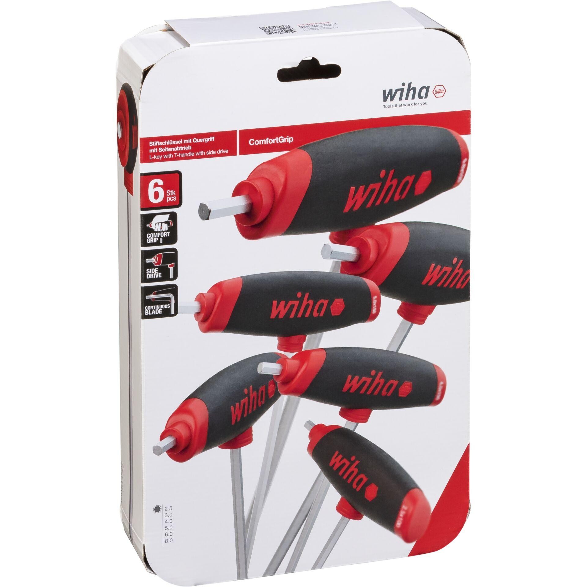 Wiha Sechskant Winkelschraubendreher-Set 2.5 mm, 3.0 mm, 4.0 mm, 5.0
