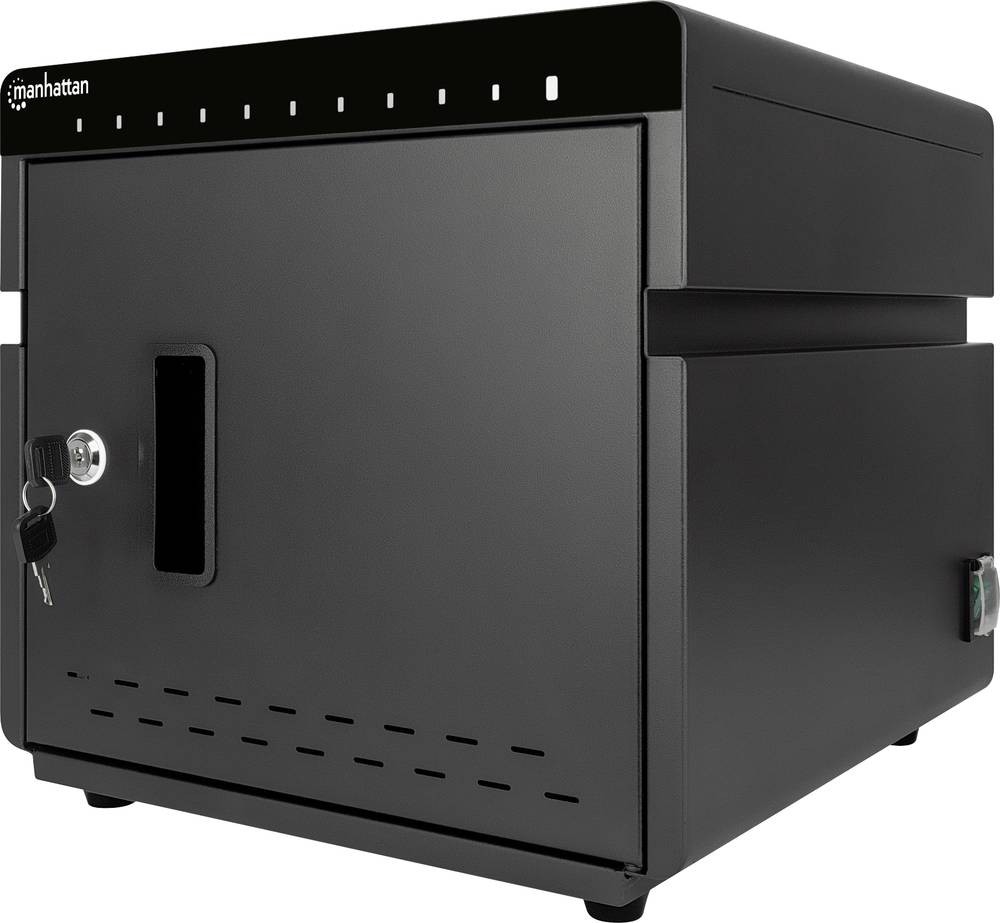 Manhattan iPad to 11" 10-bay Charging Cabinet Desktop via USB-C, Also