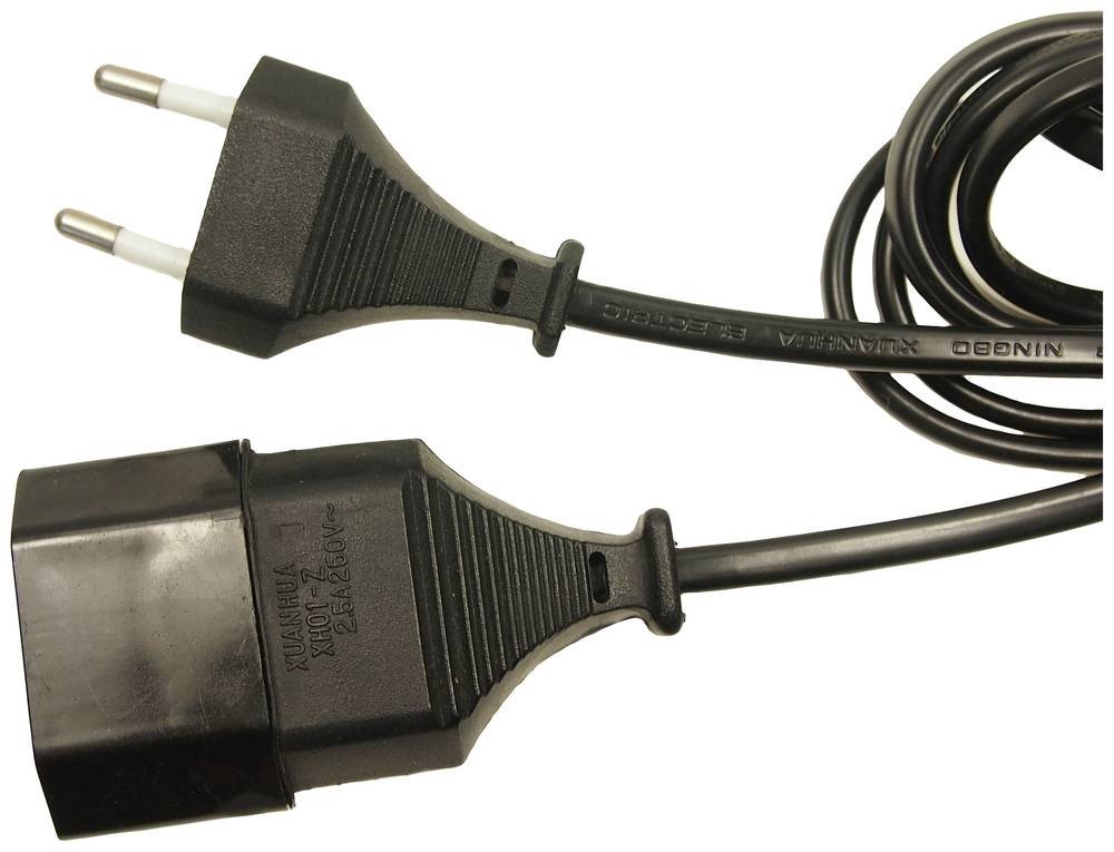 Cliff FCR72045 Strom Netzkabel Schwarz 3m