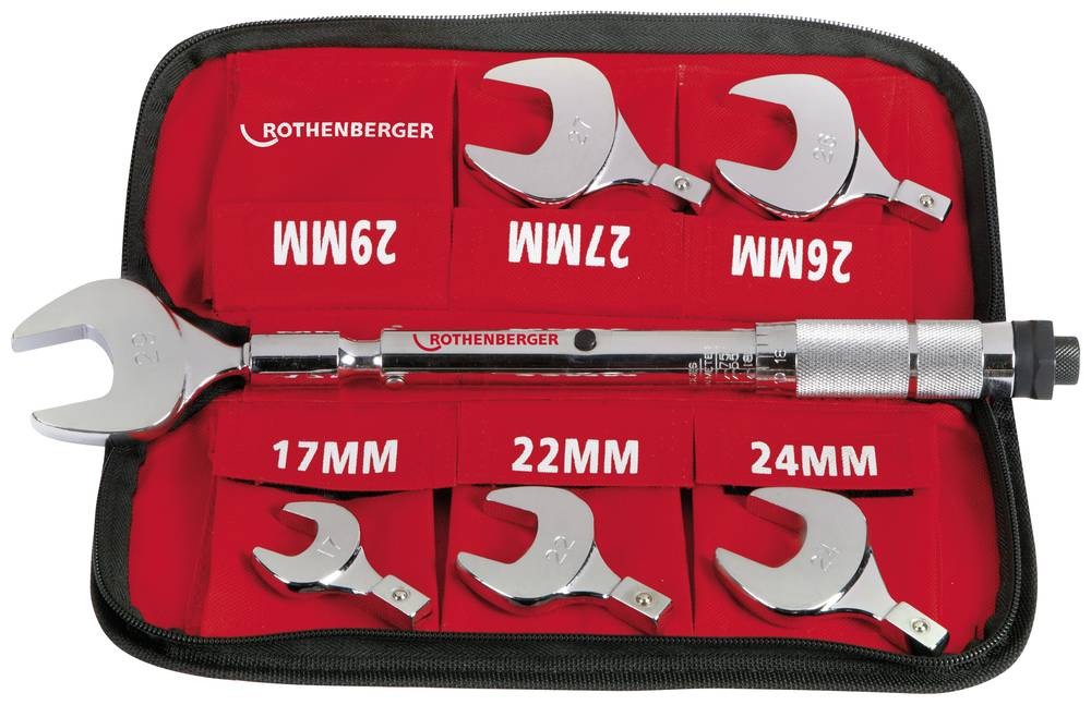 Rothenberger 175001 Drehmoment-Gabelschlüssel-Set 14 - 77 Nm