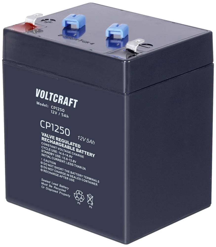 VOLTCRAFT CE12V/5Ah VC-12713985 Bleirechargeable battery 12V 5Ah Blei-