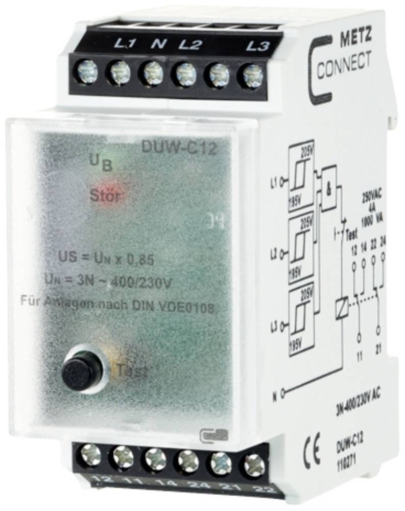 Überwachungsrelais 230 V/AC (max) 2 Wechsler Metz Connect 110271 1