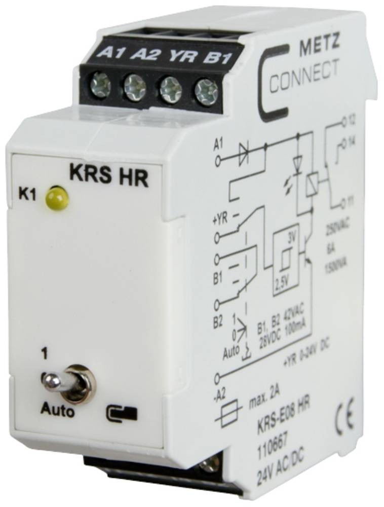 Schwellwertschalter 24, 24 V/AC, V/DC (max) 1 Wechsler Metz Connect