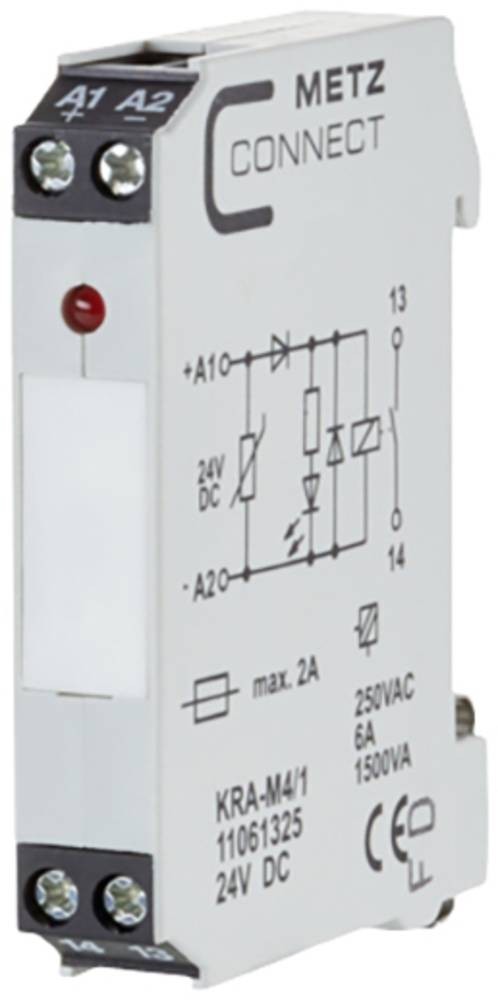 Koppelbaustein 24 V/AC (max) 1 Schließer Metz Connect 11061325 1 St.