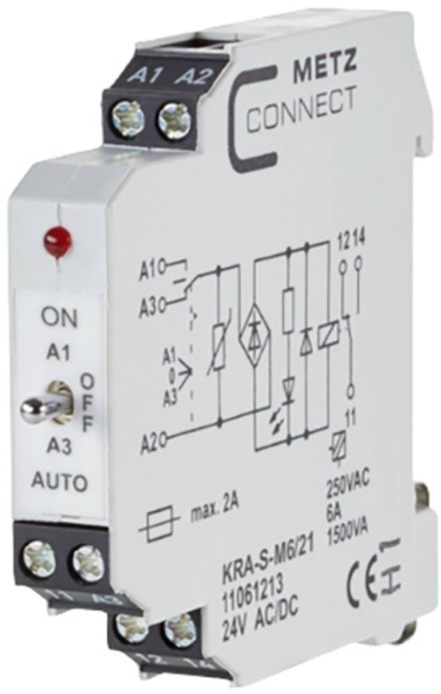 Koppelbaustein 24, 24 V/AC, V/DC (max) 1 Wechsler Metz Connect