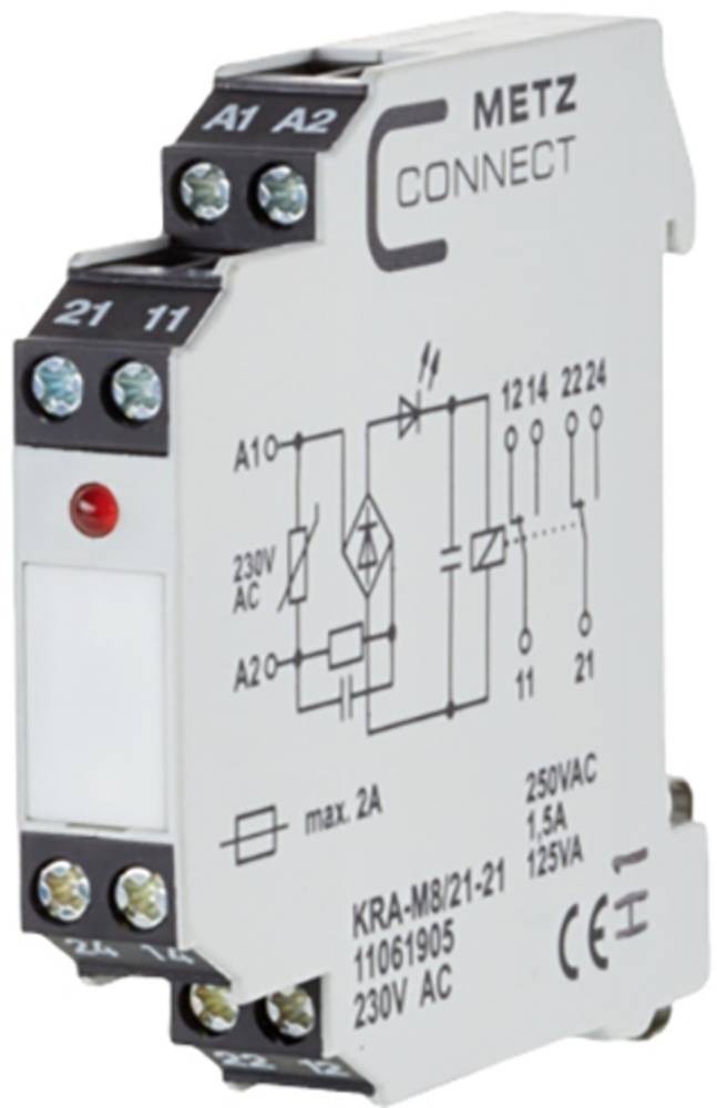 Koppelbaustein 230 V/AC (max) 2 Wechsler Metz Connect 11061905 1 St.