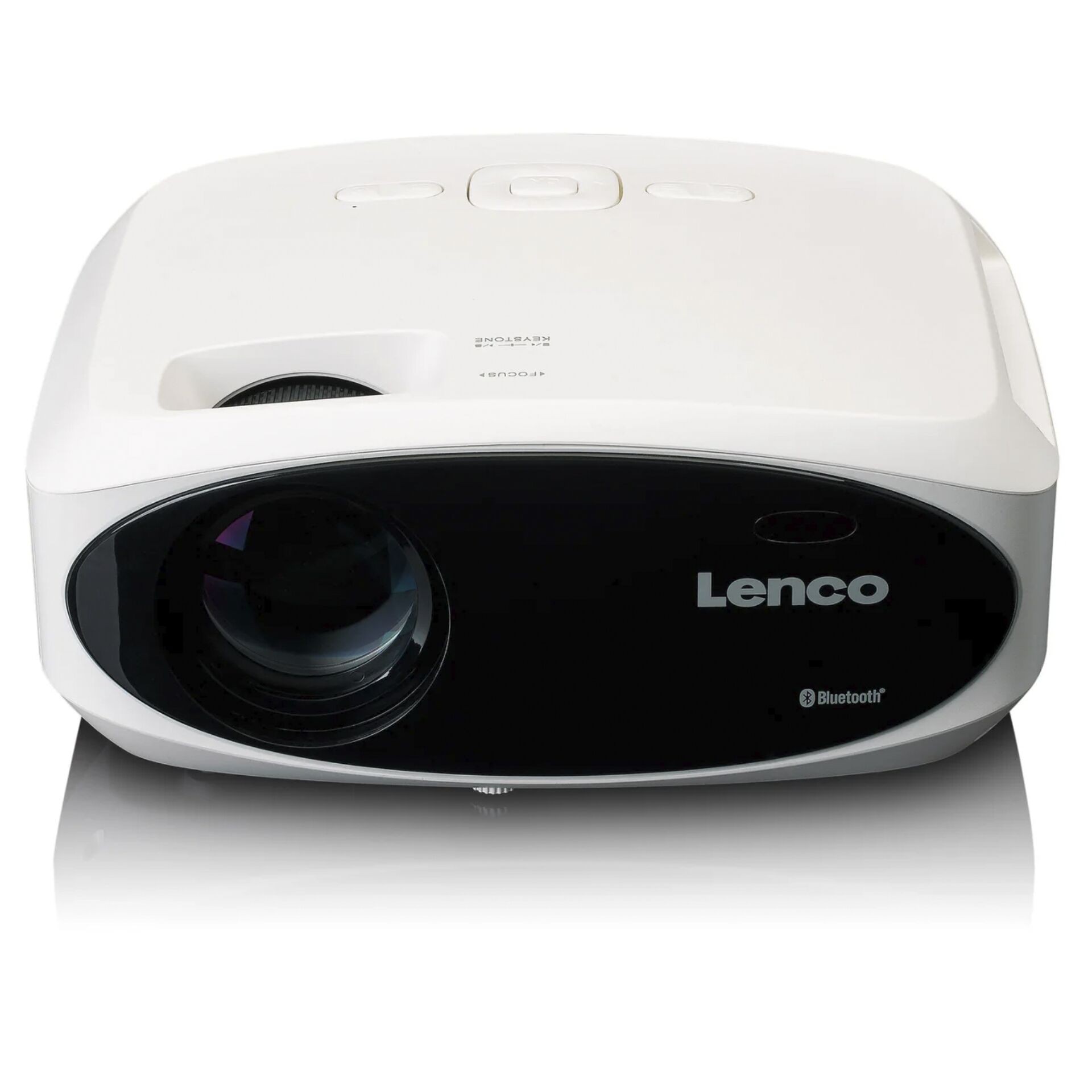 LENCO LPJ-900WH Full HD LCD Projektor mit HDMI USB und SD weiß