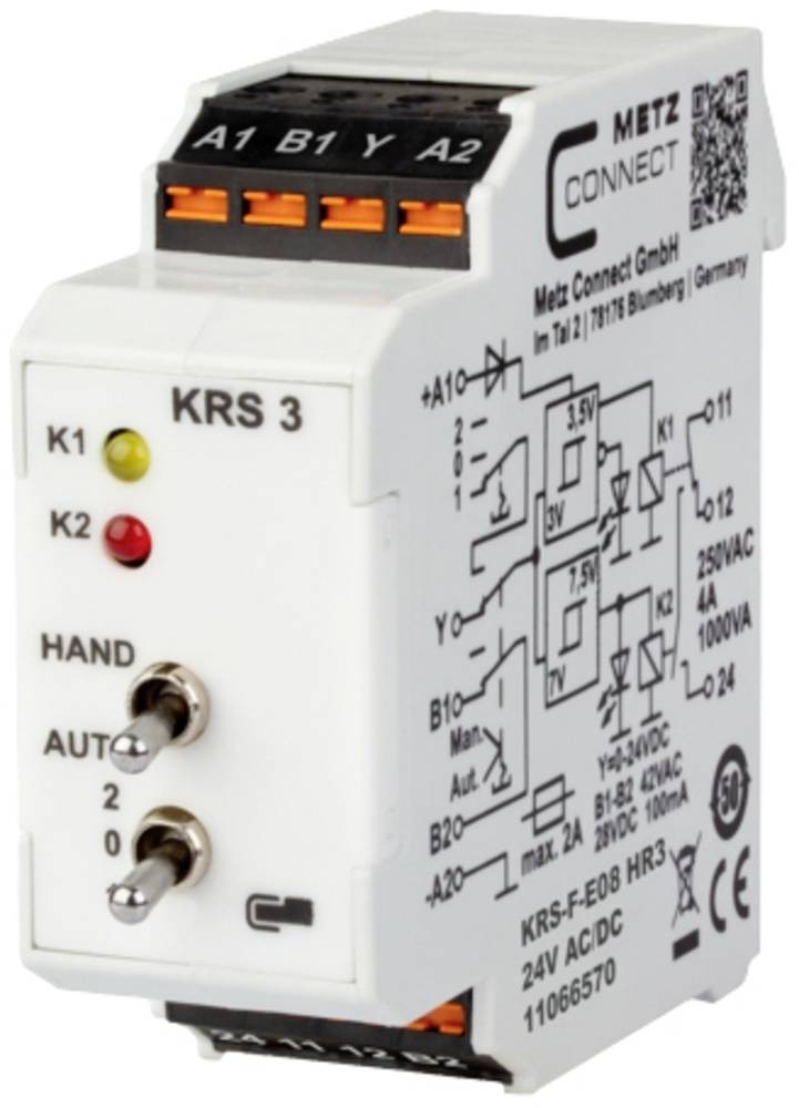 Metz Connect Schwellwertschalter 24, 24 V/AC, V/DC (max) 1 Wechsler