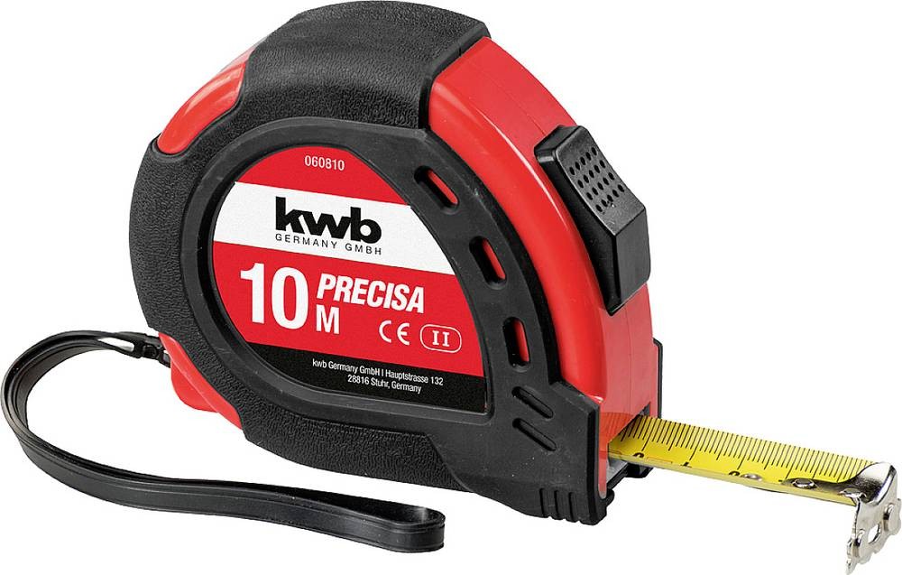 Kwb 060810 Maßband 10m Stahl, plastic
