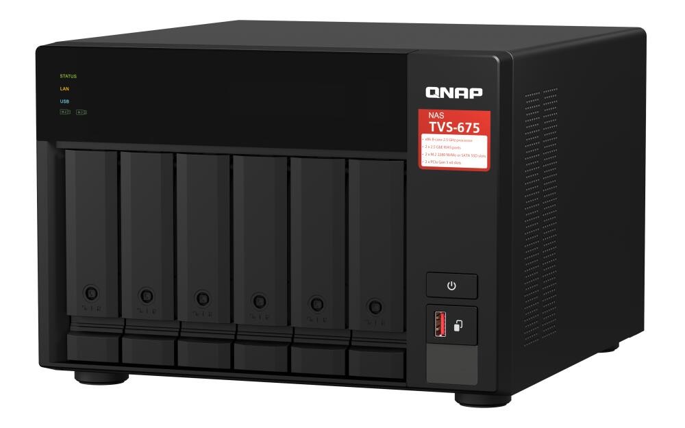QNAP TVS-675 NAS Tower ZhaoXin KaiXian KX-6000 KX-U6580 8 GB DDR4 0
