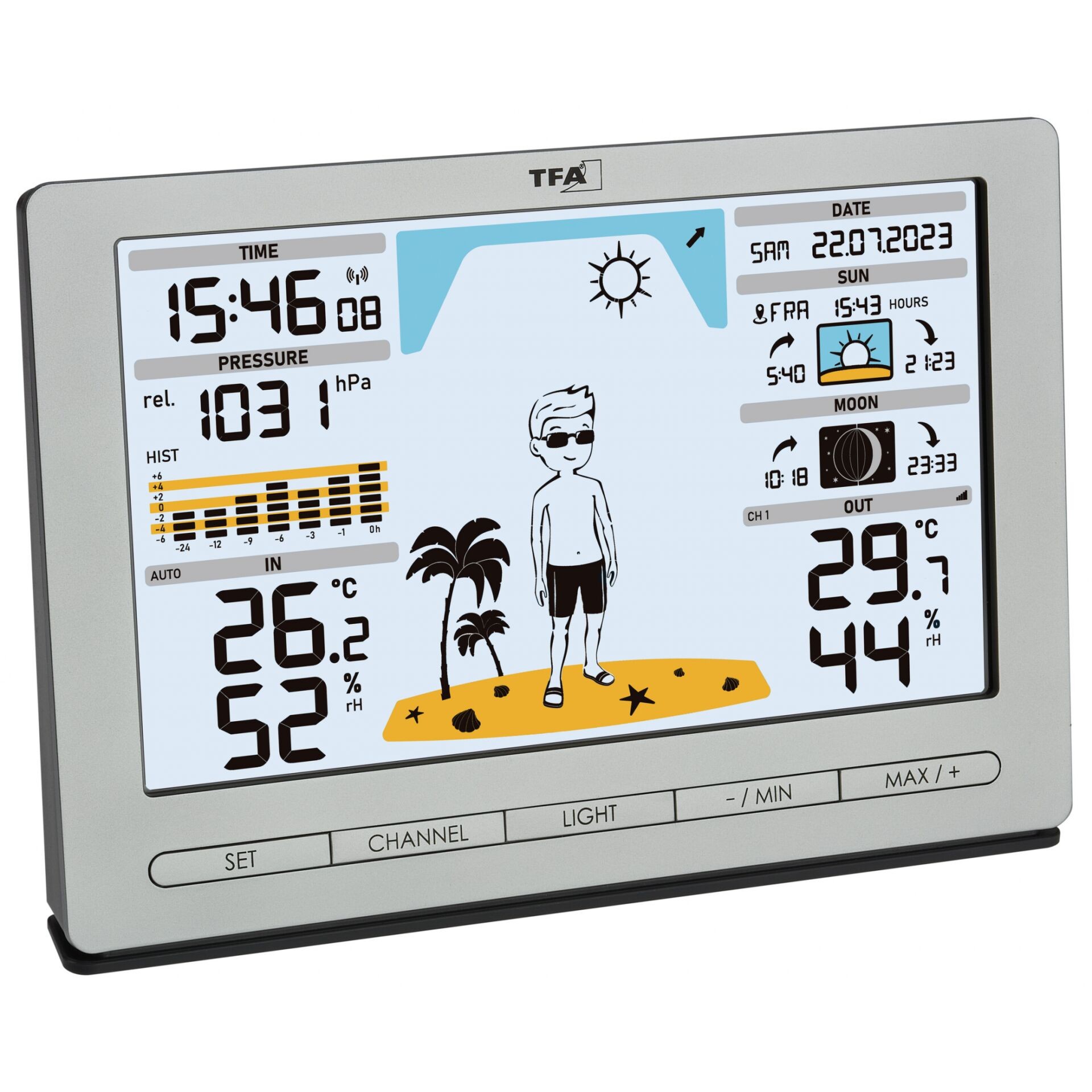 TFA Dostmann Meteo Jack 35.1097.01 Wireless Weather Station with