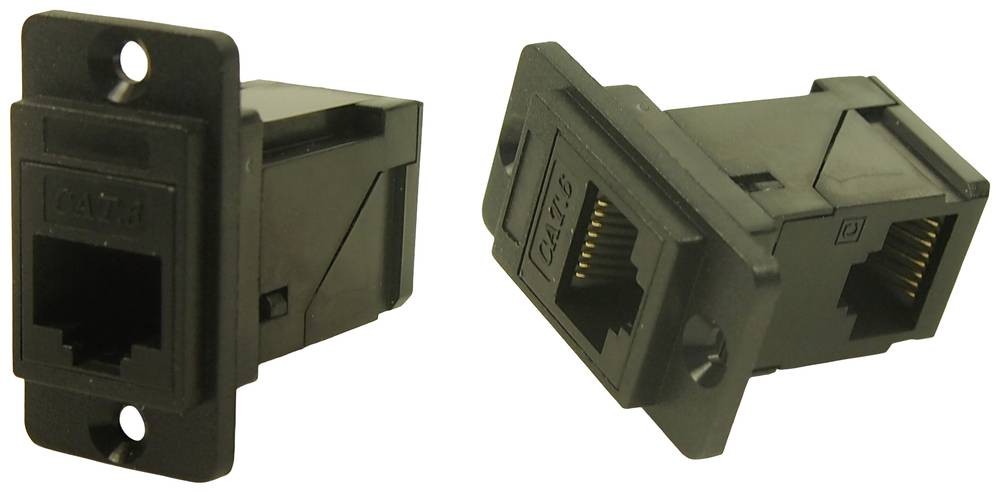 Cliff RAFT DUALSLIM CAT6 RJ45 CSK CP30752 Adapter, Einbau negro 1