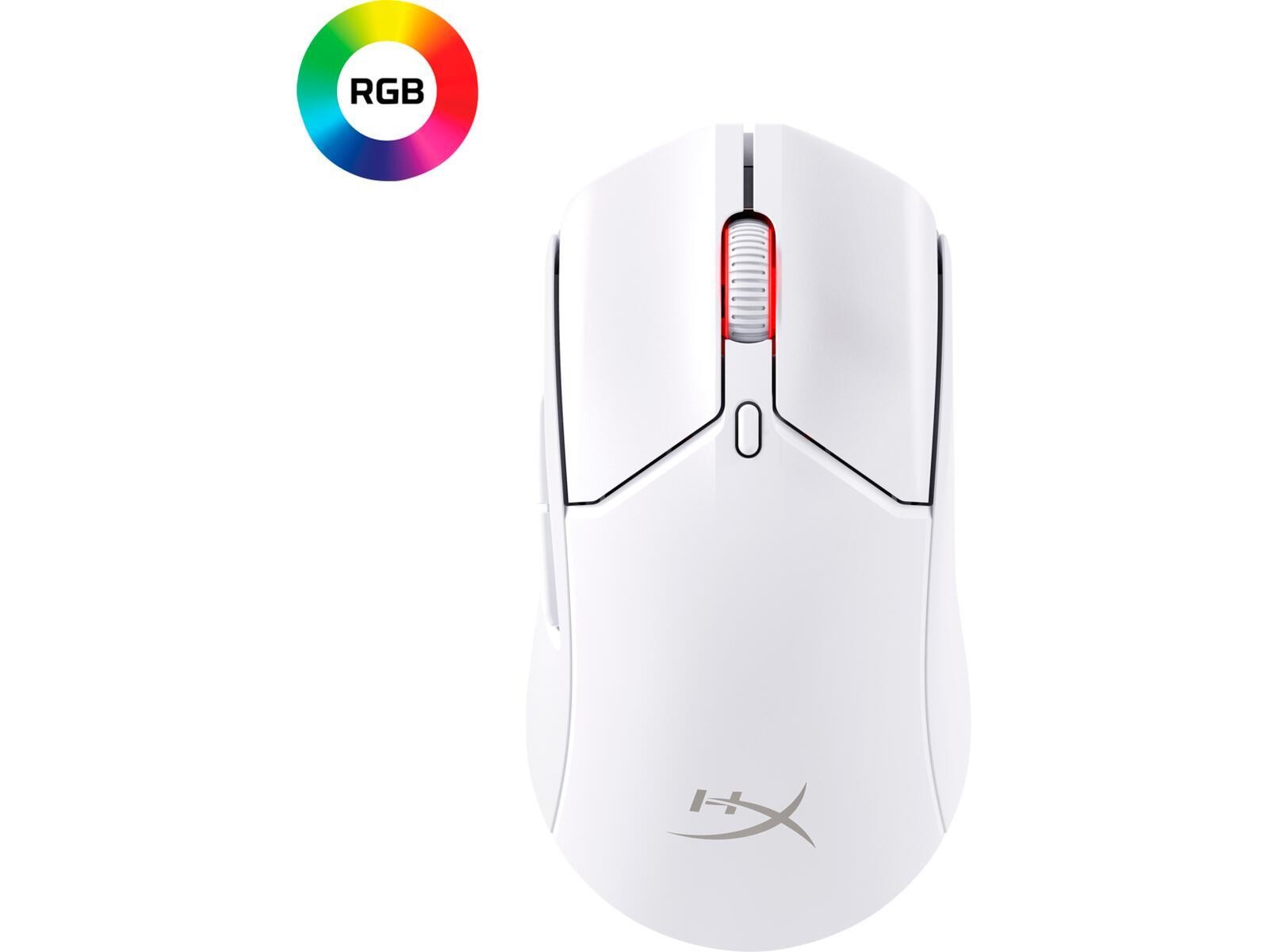 HyperX Pulsefire Haste 2 Mouse da gaming wireless (bianco) -