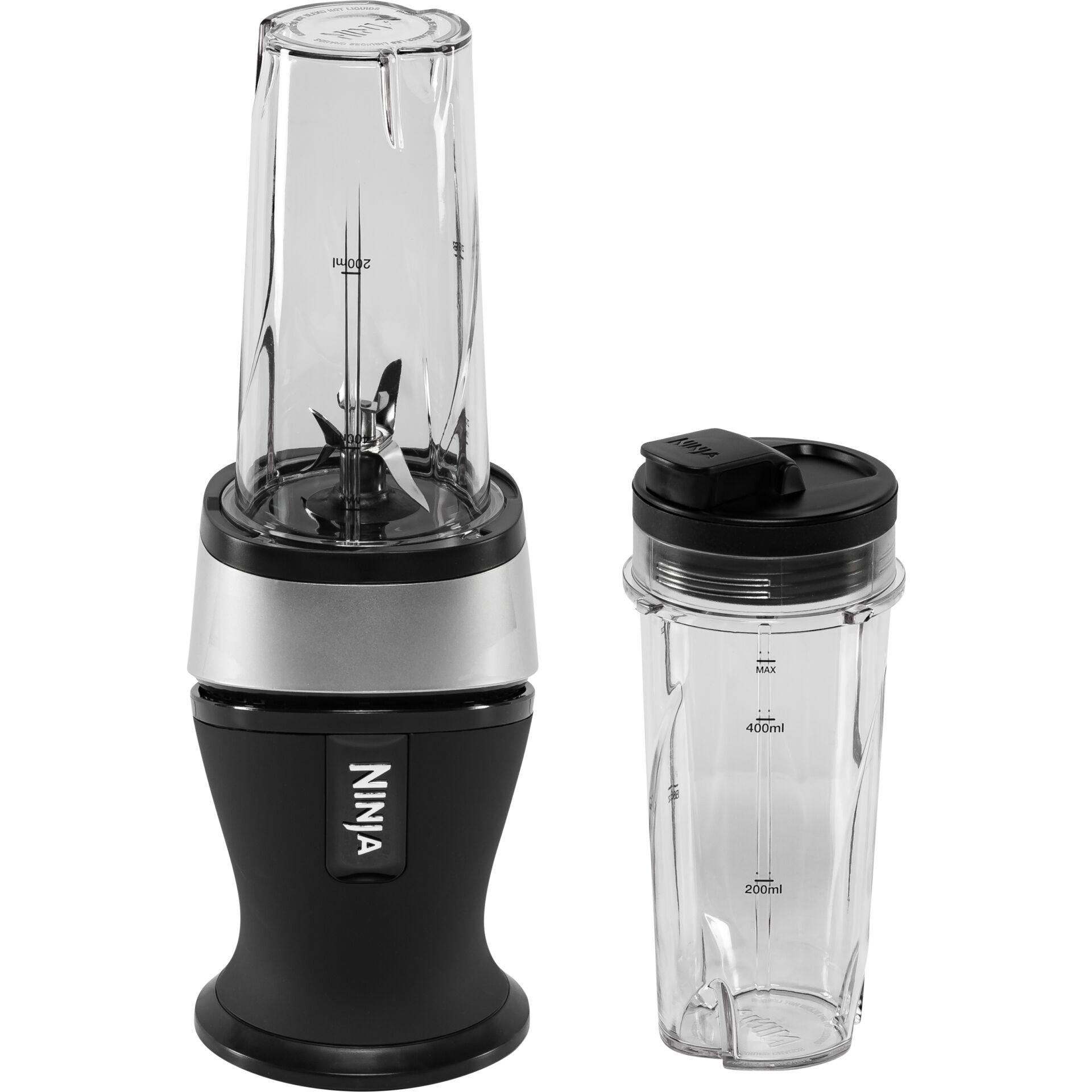Ninja QB3001 0.47 L Tabletop blender 700 W Black, Silver - Ninja