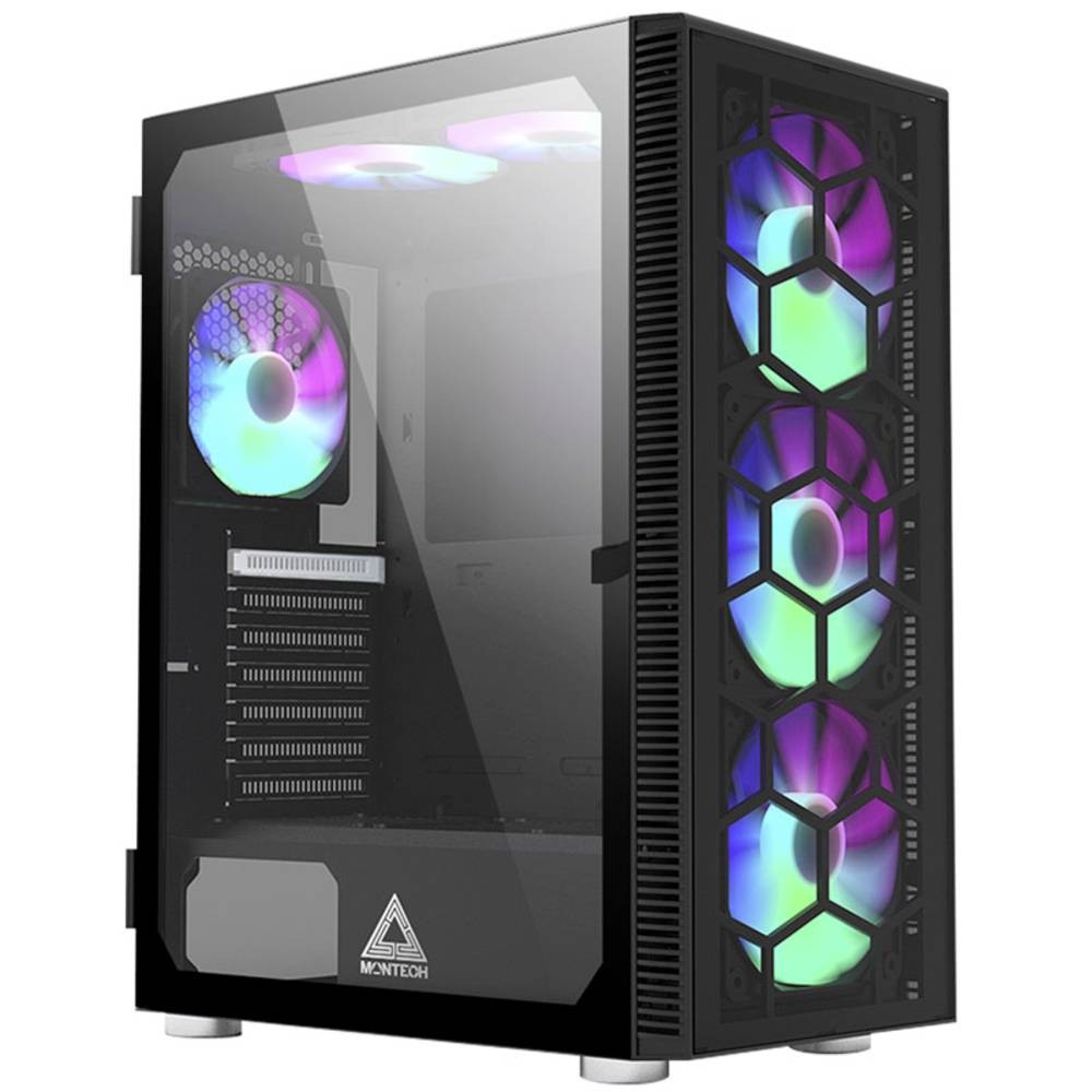 Montech X3 GLASS Midi Tower Noir - Montech X3 GLASS, Midi Tower, PC,