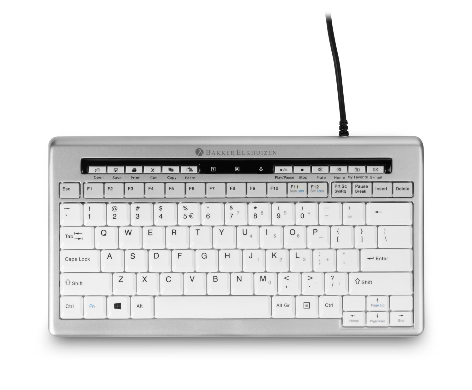 BakkerElkhuizen S-Board 840 Design Tastatur si/sw UK Layout retail