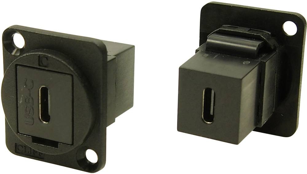 Cliff XLR adaptor USB-C female at USB-C female adaptor CP30201