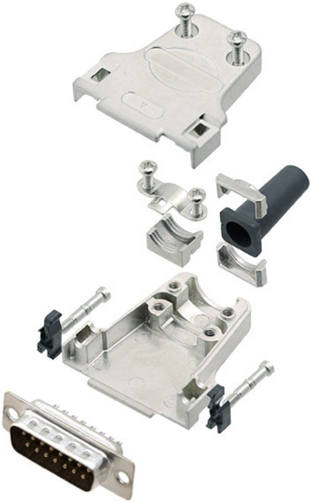 Amphenol L17DTZF37-RG+L717SDC37P D-SUB Stiftleisten-Set 180° Polzahl: