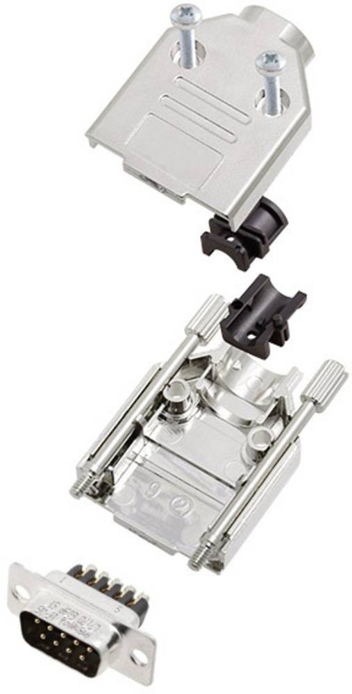 Amphenol L17DTPK-M-09+L717DE09PST D-SUB Stiftleisten-Set 180°