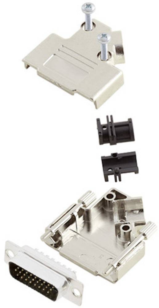 Amphenol L17D45PK-M-15+L717HDA26P D-SUB Stiftleisten-Set 45° Polzahl: