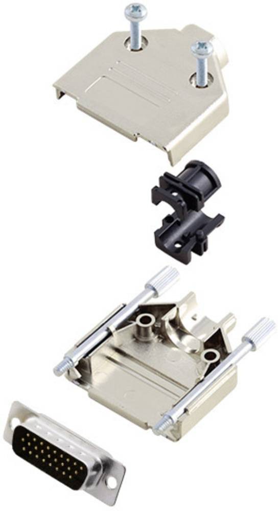 Amphenol L17DTPK-M-09+L717HDE15P D-SUB Stiftleisten-Set 180° Polzahl:
