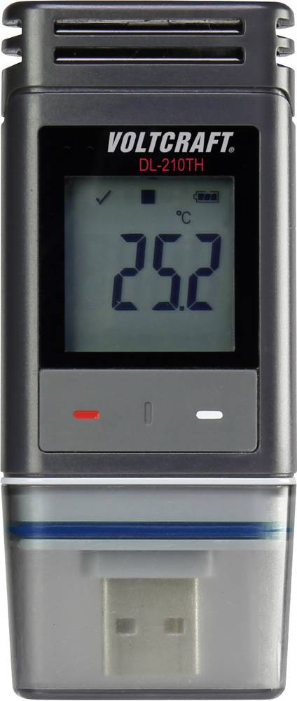 VOLTCRAFT DL-210TH-2 DL-210TH Temperatur-Datenlogger, Luftfeuchte-