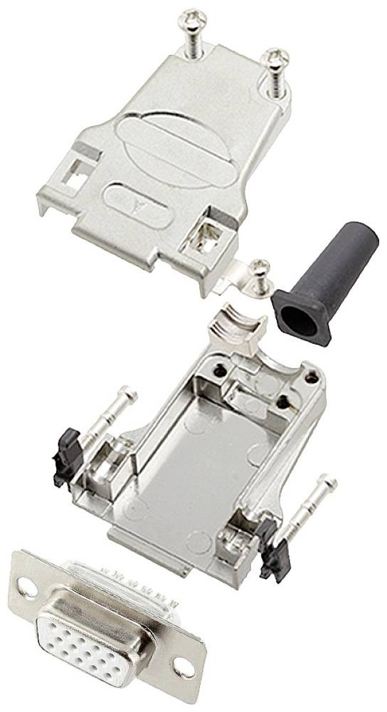 Encitech DTZF09-HDS15-W-K 6355-8063-11 D-SUB Buchsenleisten-Set 180°