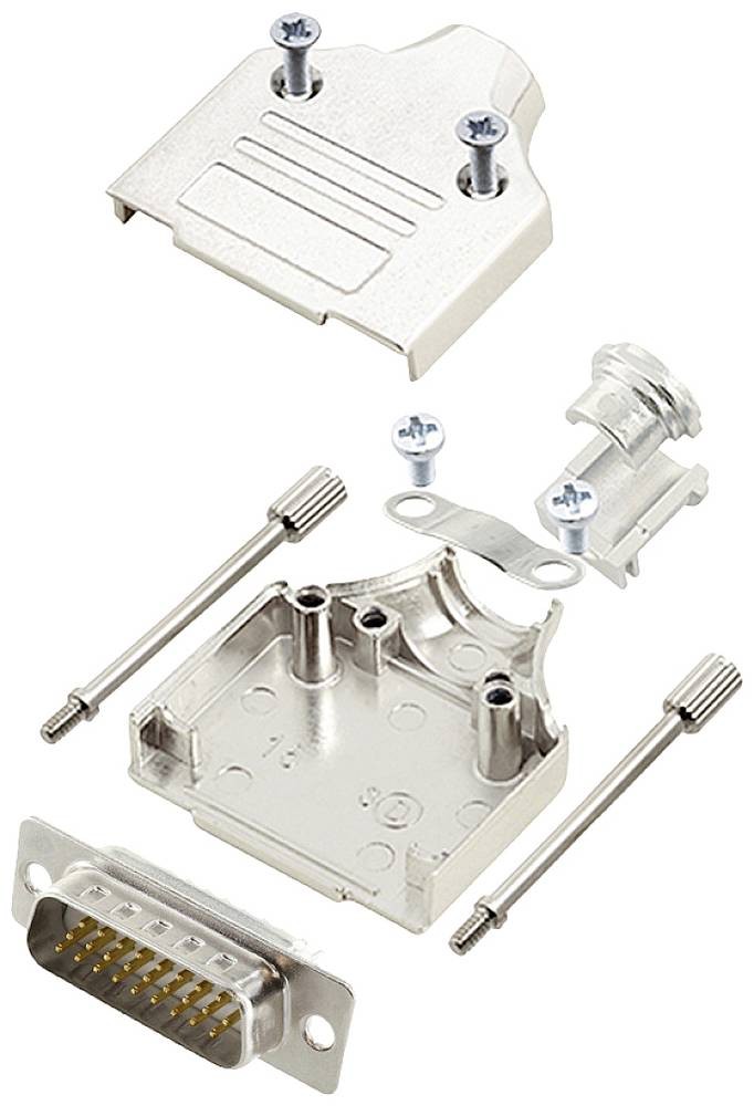 Encitech MHDM-15-HDP26-W-K 6355-8059-02 D-SUB Stiftleisten-Set 180°