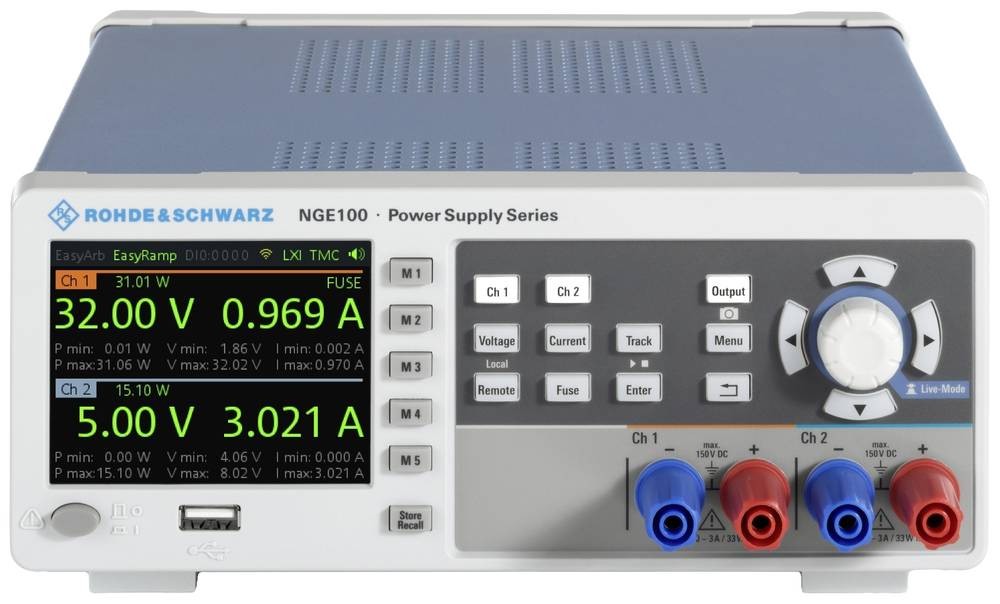 Rohde & Schwarz NGE-COM3b Labornetzgerät, einstellbar 0 - 32 V/DC 0 -